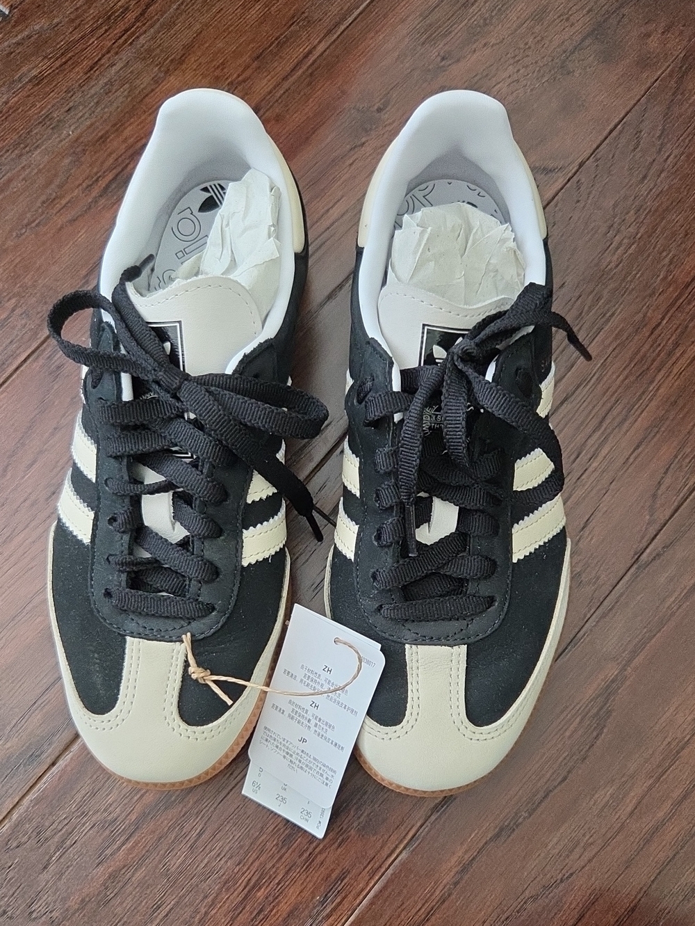 ADIDAS SAMBA ORIGINALS OG W CREAM BLACK 6.5 WITH BOX SNEAKERS SHOES - Picture 9 of 13